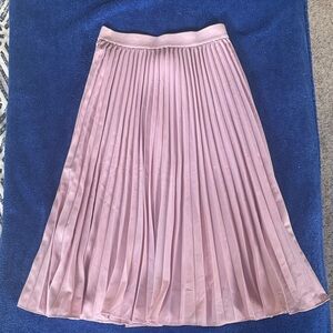 Grace Karin Soft Pink A-Line Pleated Skirt